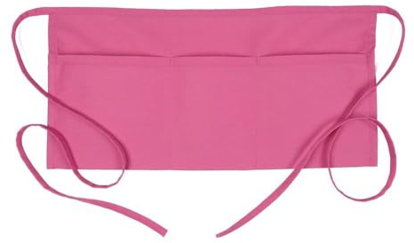 FAME Original 3 Pocket Waist Apron - F9 -Raspberry (WFA82806RA)