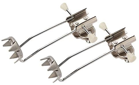 Eiskrallen für Gehstock (2 Stück) universal, 5 Spitzen, hochklappbar - Schneespiken Zackenkranz