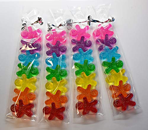 2 x Mini Gingerbread Rainbow Soap Gift Set (14 mini soaps) - Christmas Stocking Filler Girls Boys (Transparent)