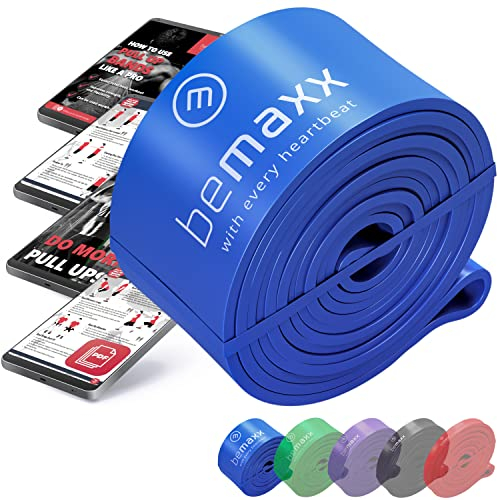 Fitnessband Pull Up Resistance Band, Klimmzughilfe + Trainings-eBook - DAS Klimmzug Widerstandsband | Home Gym Equipment: Sportband Pullup Dip Bar Klimmzugband, Calisthenics Bodybuilding Trainingsband