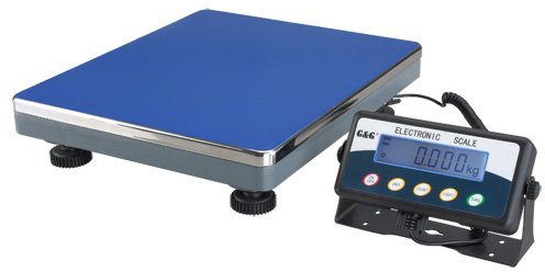 G&G 30kg/1g TC30KL Paketwaage Plattformwaage Digitalwaage Industriewaage Schwarz Edelstahl Plattformwaage mit LCD Display und Automatischer Ausschaltfunktion