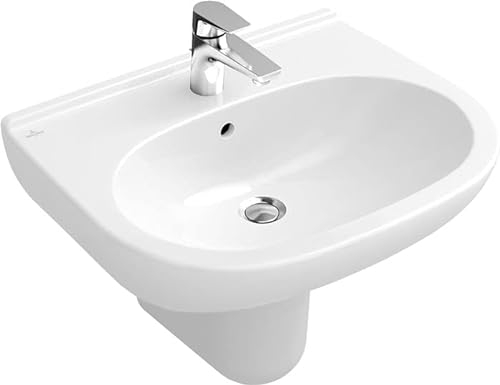 Villeroy & Boch Waschtisch O.novo 516065 650x510mm mittl Hl. durchgest mit Ül. weiß c, 516065R1