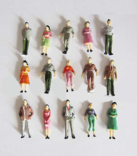 25 x Stehende Figuren für Modellbau 1:50, Modelleisenbahn Spur 0