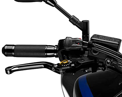Puig 110NO Black Foldable Brake Lever with Gold Selector