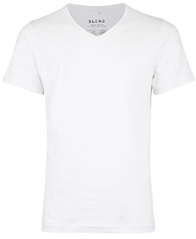 Blend Herren T-Shirt V-Neck, 2er Pack, Einfarbig, Gr. X-Large, Weiß (White 70002)