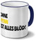 digital print Tasse mit Namen Ryan - Motiv Ohne Ryan ist Alles Blöd! - Namenstasse, Kaffeebecher, Mug, Becher, Kaffeetasse - Farbe Blau