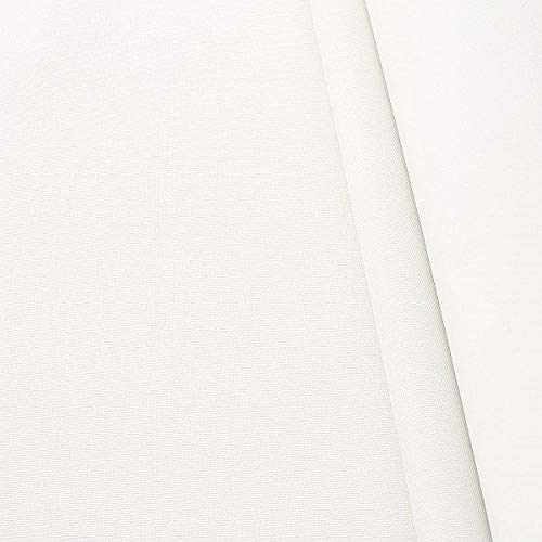 STOFFKONTOR Oxford 600D Gewebe, Polychlorid Beschichtet wasserundurchlässig, Outdoorstoff Meterware – Rein-Weiss