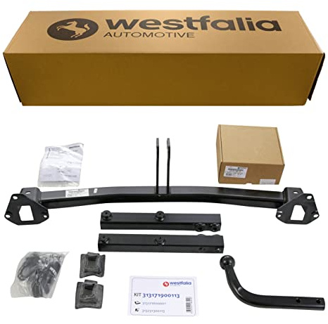 Westfalia Starre Anhängerkupplung für Mercedes A-Klasse (W169) (BJ 09/2004-09/2012), Mercedes B-Klasse (W245) (BJ 06/2005-10/2011) - im Set mit 13-pol. fzg.-spez. Westfalia Elektrosatz