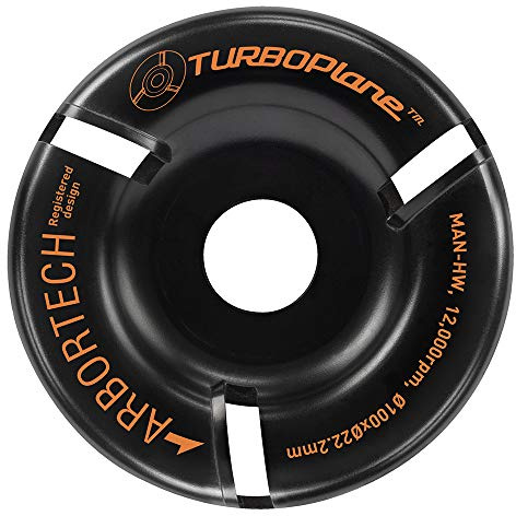 ARBORTECH TURBOPlane™ Ø100mm Disco de fresado de metal duro para trabajar la madera para amoladora angular