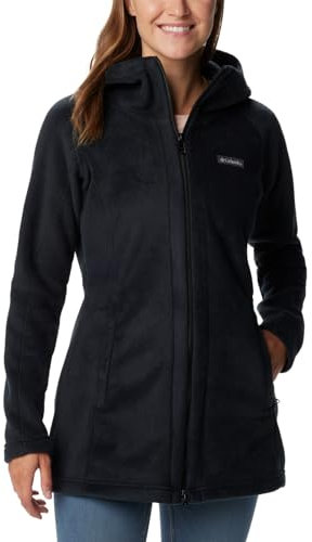 Columbia Benton Springs II Long Hoodie Giacca di Pile, Nero, X-Large Donna