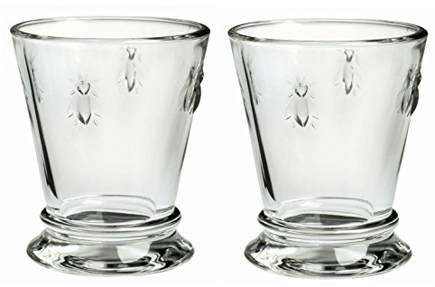 La Rochere Set of 2 Bee Glass Tumbler Goblet, 270ml / 9floz - 43612101
