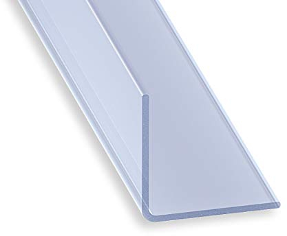 Eckleiste PVC transparent – 20 mm x 20 mm x 1 m