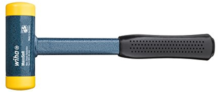 Wiha Schonhammer rückschlagfrei, mittelhart mit Stahlrohrstiel (02128) 60 mm