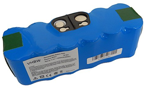 vhbw Akku Ersatz für 11702, 80501e, 80601, GD-Roomba-500, R3-500, 68939, 80501, 855714, 4419696 für Staubsauger (4500 mAh, 14,4 V, NiMH)