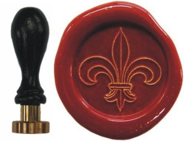 Siegel Stempel Petschaft Lilie I 24 mm