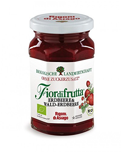 3X Rigoni di Asiago Fiordifrutta Marmellata di Frutti di Bosco Italiano e Fragole Selvatiche BIO 250g