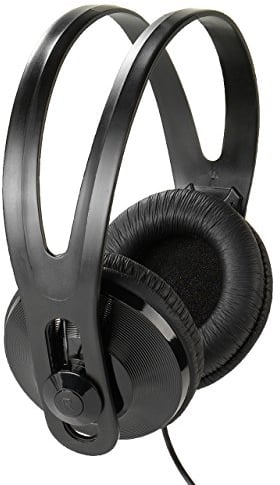 Vivanco SR 96 TV - Auriculares de diadema cerrados (control remoto integrado, 150 dB, cable de 5 metros), Negro