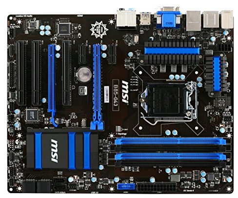 MSI 7816-003R Intel B85 Express Mainboard Sockel LGA 1150 (4X DIMM, 4X SATA III, 2X SATA II, 2X USB 3.0, 6X USB 2.0, VGA, HDMI, DVI-D, ATX)
