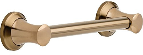 Delta Faucet 41712-CZ Transitional 12-Inch Grab Bar with Concealed Mounting, Champagne Bronze