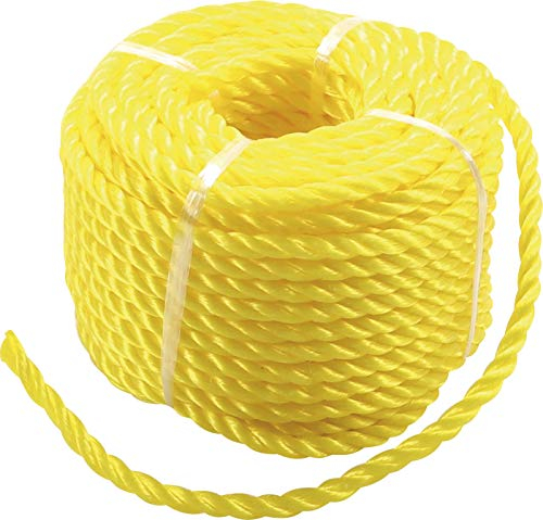 BGS Diy 80805 | Corde en matière plastique/utilisation universelle | 6 mm x 20 m | jaune