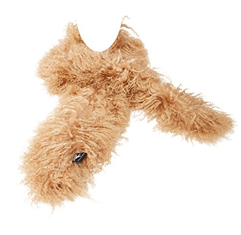 Reissner Lammfelle Boa Schal Stola aus Tibetlammfell Farbe camel JAY26 Boa-140