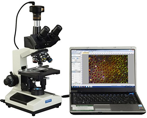 OMAX 40X-2500X Brighter Darkfield LED Trinocular Compound Microscope with 9MP Digital Camera - M837ZL-A191BD-C90U