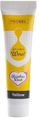 Rainbow Dust ProGel Professional Food Colouring, Yellow 25g | Highly concentrated formula