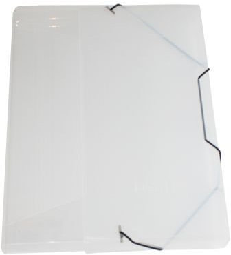 Heftbox / DIN A4 / aus PP / mit Gummizugverschluß / Farbe: transparent