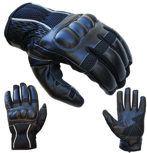 PROANTI Motorradhandschuhe Sommer Motorrad Handschuhe kurz (Gr. XS)