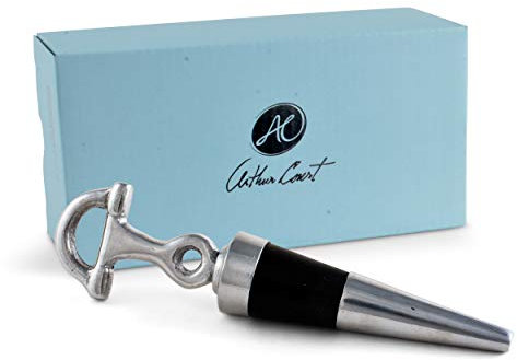 Arthur Court Designs Aluminum Horse Equestrian Bottle Stopper