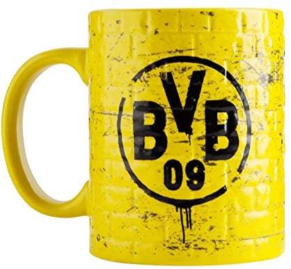 Borussia Dortmund, BVB-Tasse Gelbe Wand, Gelb, 1 Stück (1er Pack), 0,3l