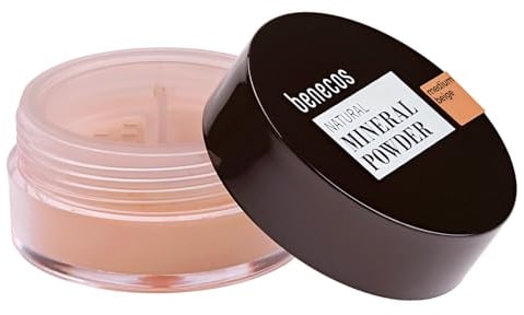 Benecos - Cosmétiques Naturels - Poudre Minérale - en Vrac - Mat - sans Talc - Vegan - Beige Moyen