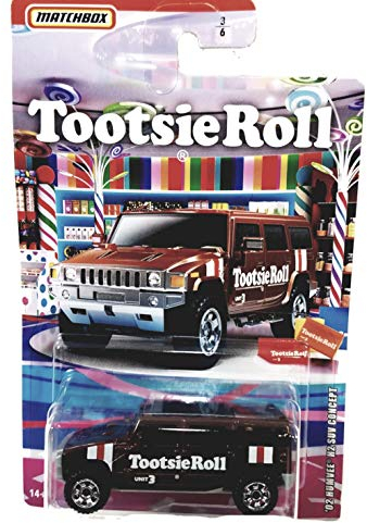 Matchbox Limited Candy Series Brown Tootsie Roll 2002 Hummer H2 SUV Concept 1/64 S Scale Car Diecast