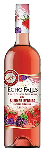 Echo Falls Fruit Fusion Wine Summer Berries Rosé Wine 75cl Bottle x 2 Pack