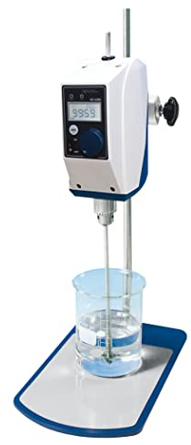 Witeg Labor-Rührwerk HS-30D-Set 10L 200-3000U/min, digitale Steuerung, High-Speed, inklusive Propeller-Rührer PL010, Klemme und Stativ, LCD-Display