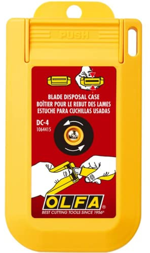 OLFA DC-4 - Contenedor para cuchillas usadas con tapa