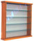 WATSONS EXHIBIT - Solid Wood 4 Shelf Glass Wall Display Cabinet - Natural Pine