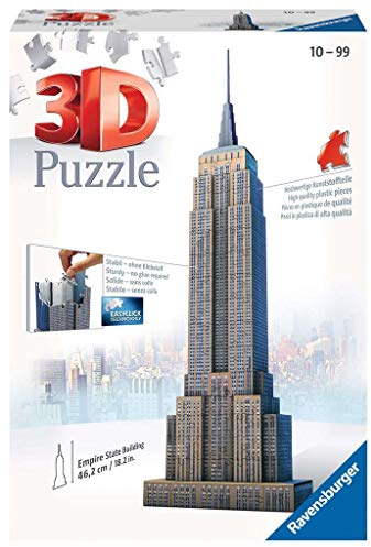 Ravensburger 12553 - Empire State Building - 216 Teile 3D Puzzle-Bauwerke