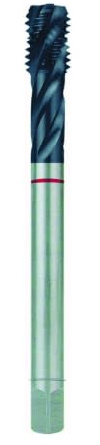 Ruko HSSE-Co 5 Maschinengewindebohrer DIN 376 geschliffen, TiAlN Ausführung M 4 x 0,70 mm Nenngewindegröße, Länge 63,0 mm, R233040EF