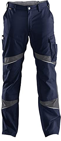 KÜBLER ACTIVIQ Hose HIGH PSA 2 – Hose mit ergonomischer Linienführung und Knieschutztaschen aus Cordura® dunkelblau/anthrazit Gr. 60