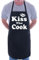 Print4U Kiss The Cook Kochschürze, unisex, Schwarz , Einheitsgröße