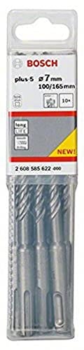 Bosch Professional Hammerbohrer SDS-plus-5 (10 Stück, Ø 7 mm)
