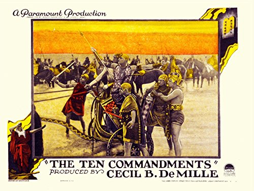 Wee Blue Coo Prints Movie Film Ten Commandments Biblical Epic CECIL DEMILLE Art Print Poster 30X40 cm 12X16 IN Film Kunstdruck