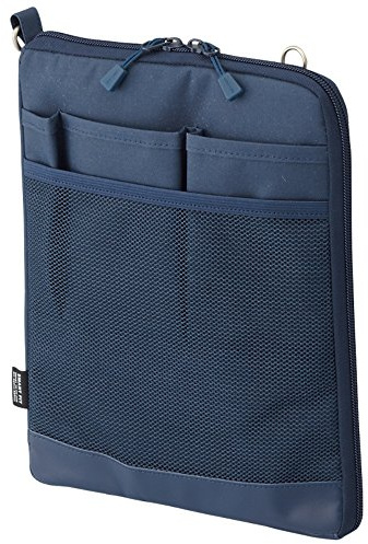 LIHIT LAB Laptop-Hülle, wasser- und schmutzabweisend, vertikal für Rucksack, 7,9 x 10,2 Zoll, Marineblau (A7682-11)