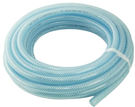 Fittingstore - PVC-Schlauch mit Gewebeeinlage Transparent, Lebensmittelqualität, 10, 25 und 50 Meter Rolle, verschiedene Größen (Innen Ø: 19 mm (3/4), Länge: 10 Meter)
