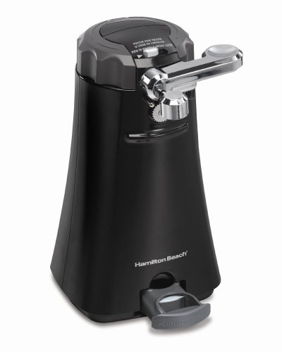 Hamilton Beach 76390 Chrome Lever OpenStation Can Opener, Black