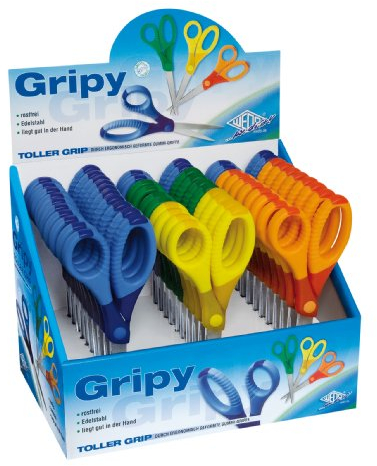 WEDO Bastelschere Gripy, spitz, L‰nge: 175 mm, 30er Display VE = 30