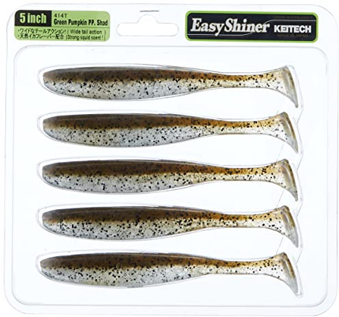 Keitech Easy Shiner 12,7cm Green Pumpkin Pepper Shad