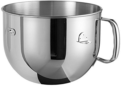KitchenAid BOL 6.9L Acier INOX Poli 5KR7SB Edelstahlschüssel 6,9 Ltr. poliert nur für HP Geräte, Edelstahl, 6.9 liters, Silber