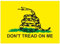 INDIGOS UG Aufkleber Autoaufkleber JDM Die Hart - Gadsden Flag Dont Tread on Me Sticker 139mmX101mm 139mmX101mm